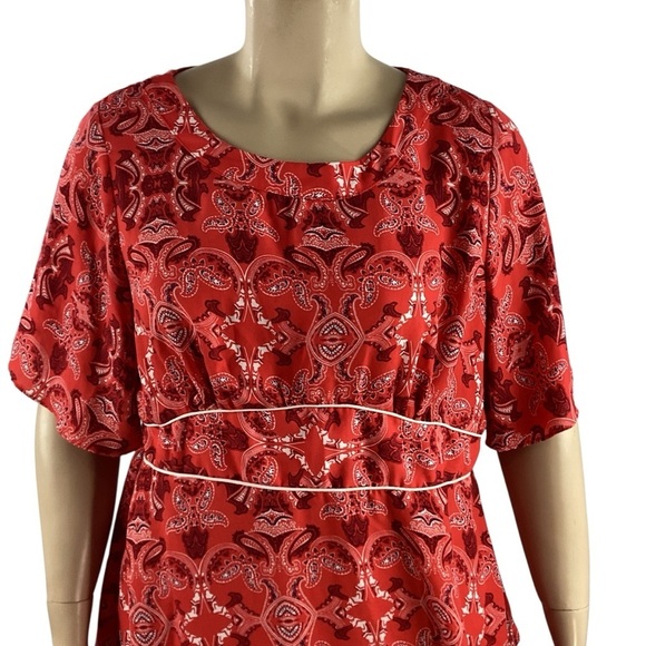 Marybelle Paisley Top Size 2X Multicolor - Picture 2 of 7